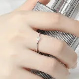 [비쥬홀릭] 실버925 백금도금 카렌 큐빅 반지 실버링