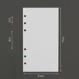 스토리 6공 다이어리속지 / 모눈 A6 다이어리리필