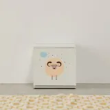 디포랙 1칸 화이트 미니 협탁 400