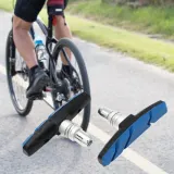 교체용 자전거 V브레이크 패드 MTB 브레이크슈 블루