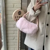 꽈배기 페이크퍼 복실이가방