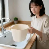싱크대 휴지통 바스켓 손잡이 걸이형 주방 쓰레기통 보관함 정리함 씽크대