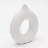 루미 도자기 인테리어 꽃병 화이트 19.5cm 화이트