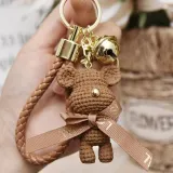 인형 키링 브라운 자동차 키홀더 열쇠고리 가방 참 장식