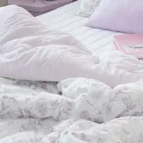 차렵이불 슈퍼싱글 퍼플 호텔 순면 사계절