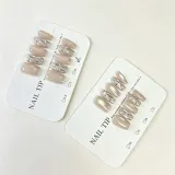 웨딩 붙이는 네일팁 10p 세트 셀프 스티커 젤네일 아트재료