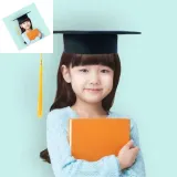 스마트 학사모 졸업모자 졸업식모자 박사모자 유아학사모
