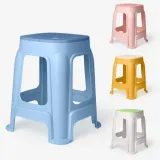 화장대의자 등받이없는 높은 간이스툴 4color