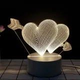 큐피드의화살 아크릴 무드등 3d 입체 착시 감성조명등