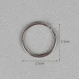 문구존 실버 카드링 10p세트/  고리링