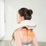 초경량 무선 목 어깨 마사지기 승모근 허리 지압 안마기
