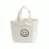 스마일 에코 백 미니 장바구니 캔버스 가방