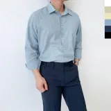 남자 셔츠 린넨 스타일 6가지 색상 루즈핏 상의