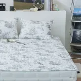 해피니 침대패드 디오레 30수 광목 카페트겸 패드 밴딩 슈퍼싱글 SS (그레이)
