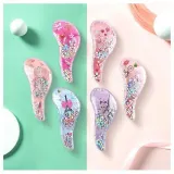 헤어브러쉬 쉼표 폼폼 빗 구슬빗 콤마 휴대용빗