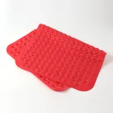 타일흡착 미끄럼방지 욕실매트(57x88cm) (레드)