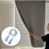 붙이는 암막커튼 그레이 빛차단커튼