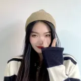 포엔 니트 숏비니(브라운) 와치캡