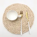 플레이팅 라탄식 식탁매트/ 30cm 원형 테이블매트