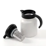 티웨어 이중진공 보온주전자(900ml) (화이트) 차포트