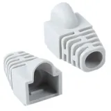 RJ 45 CAT 6 통부트 7파이 그레이 낱개 보호캡