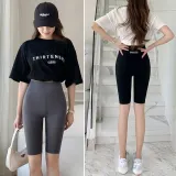 여성 스포츠 레깅스 고탄성 심리스 커팅 트레이닝 바지