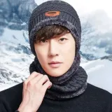 겨울 방한모자 워머 세트 니트 모자 귀도리 등산 스키 야외용품