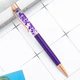 플라워 하바리움 유성볼펜(다크퍼플) (1.0mm) 필기구