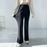 밍크 팬츠 여성 부츠컷 바지 슬림핏 데일리 밴딩 하의