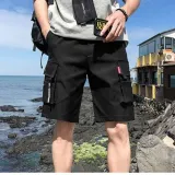 남성 5부 면바지 포켓 반바지 여름 홈웨어 팬츠