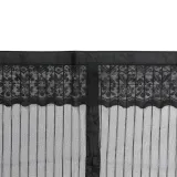 스트라이프 문 모기장(90x210cm) (블랙)