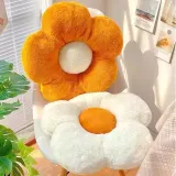 화이트 꽃쿠션 등받이쿠션 소파 책상의자 사무실용