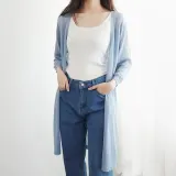 여성 얇은 7부 로브가디건 롱 비치로브 쿨 가디건