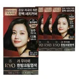 려 우아채 한방 새치 크림 염색약 2N 동안블랙 4개