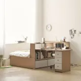 파티션 책장 1200 책상 침대 세트 SS