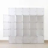 심플리 화이트 선반 옷장(175x175cm) DIY 옷수납장