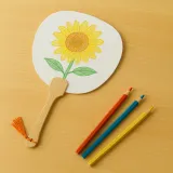 감성수작 공방 수업용 DIY 무지 손부채 만들기 꾸미기