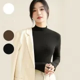 여성 기모 터틀넥 티셔츠 겨울 레이어드 목폴라 이너웨어