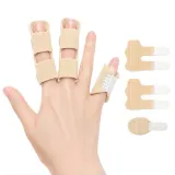 헬로제인 손가락 고정 보호대 (대2+소1) 베이지 1세트