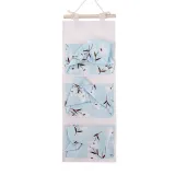 플라워 3단 벽걸이 포켓 수납함 도어 수납포켓