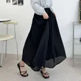 블랙 롱치마바지 플레어 큐롯 스커트 치마바지 1P