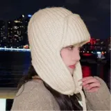 여성 귀달이모자 방한모 겨울 캠핑 등산 군밤모자 니트모자
