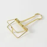 문구존 철제 더블 클립 3개입(5cm) (골드) 클립홀더