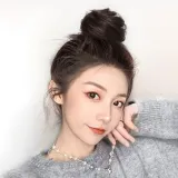 뷰티 올림머리 곱창밴드 가발(브라운)