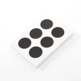 30mm 컬러 원형 스티커 60매세트(블랙) 동그란스티커
