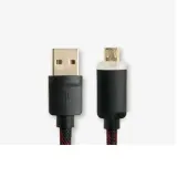 coms USB Micro USB B 케이블 LED 고속충전 블랙 1M