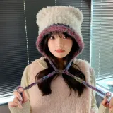 트루퍼햇 방한 귀달이모자 니트퍼 귀도리 겨울 모자 군밤 털모자