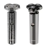 휴대용 충전식 초밀착 3헤드 습식 방수 전기 면도기