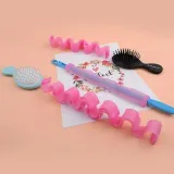 12개입 롤 없이 42cm 고데기 히피펌 웨이브 만드는 물결고데기 뿌리볼륨집게 뿌리펌롯드 짧은단발히피펌