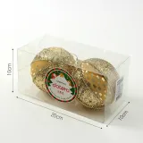 로열골드 글리터 장식볼 2p(10cm) (옐로믹스)